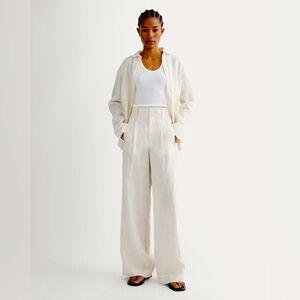 Everlane The Linen Way-High Drape Pant